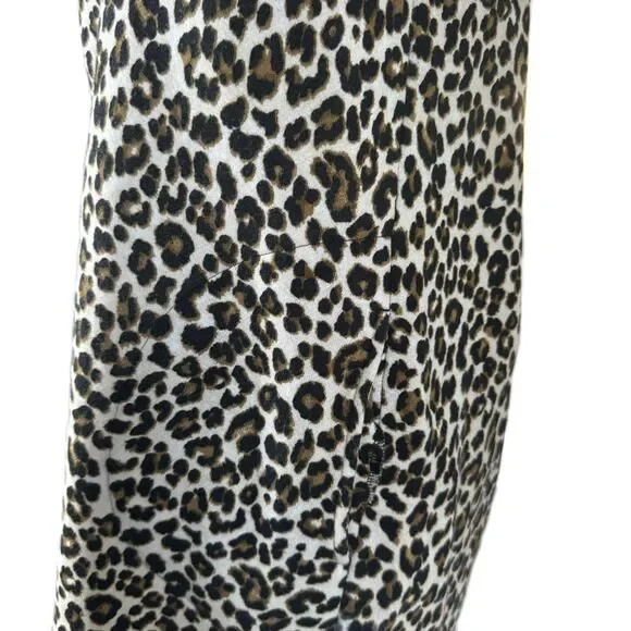 Velvet By Graham & Spencer Anthropologie Leopard Print Dress Women XS Maximalist - Picture 6 of 16